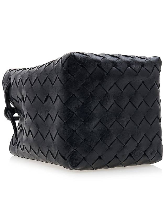 Intrecciato Small Bucket Bag Black - BOTTEGA VENETA - BALAAN 6