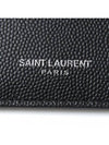 Caviar Logo Card Wallet Black - SAINT LAURENT - BALAAN 8