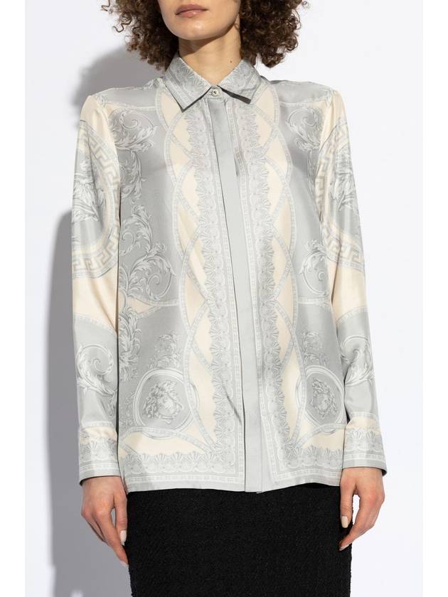 Versace Silk Shirt, Women's, Cream - VERSACE - BALAAN 3