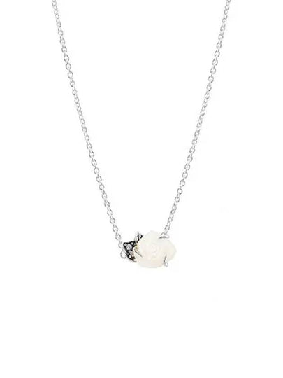 Bloom Collier Rose Necklace Silver - PANDORA - BALAAN 2