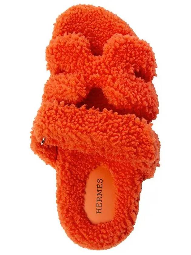 Chypre Wool Sandals Orange - HERMES - BALAAN 9