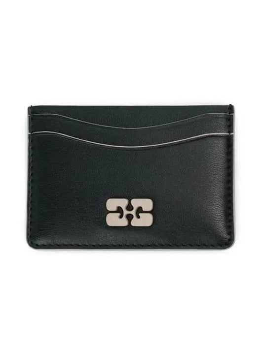 Bou Card Wallet Black - GANNI - BALAAN 2