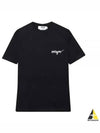 Embroidery Logo Crew Neck Short Sleeve T-Shirt Black - MSGM - BALAAN 2