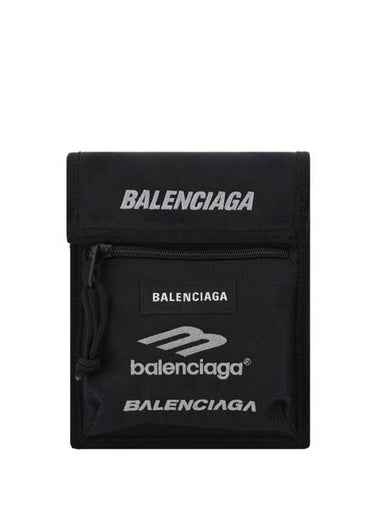 Explorer Small Logo Strap Cross Bag Black - BALENCIAGA - BALAAN 1