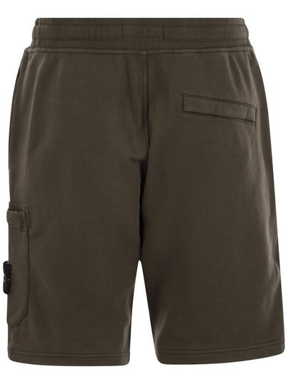 Cargo bermuda shorts with pockets and drawstring waistband - STONE ISLAND - BALAAN 2