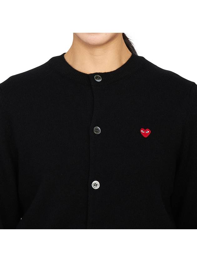 Comme des Gar ons Mini Red Waffen Cardigan AX N079 051 1 Loose Fit Unisex - COMME DES GARCONS PLAY - BALAAN 6