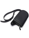 Pin City Calf Leather Cross Bag Black - DELVAUX - BALAAN 6