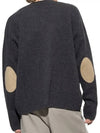 Wool Cashmere Cardigan Grey - AMI - BALAAN 4