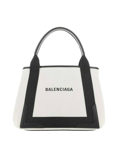 Cabas Small Tote Bag Natural Black - BALENCIAGA - BALAAN 1