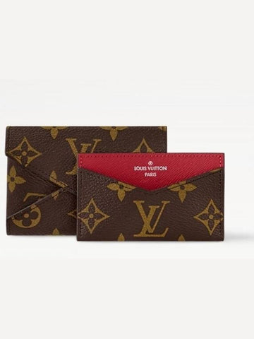 Kirigami Card Wallet Red - LOUIS VUITTON - BALAAN 1