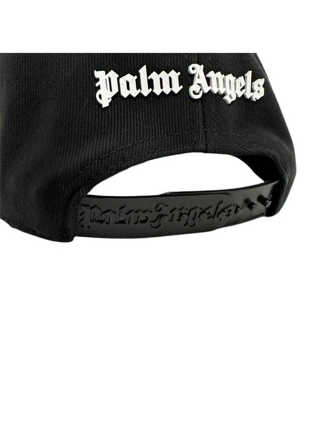 Classic Logo Ball Cap Black - PALM ANGELS - BALAAN 7