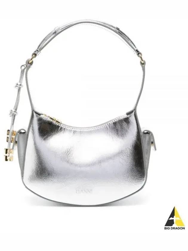 Swing Metallic Shoulder Bag Silver - GANNI - BALAAN 2