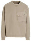 Maxi Pocket Detail Sweatshirt Beige - TEN C - BALAAN 1