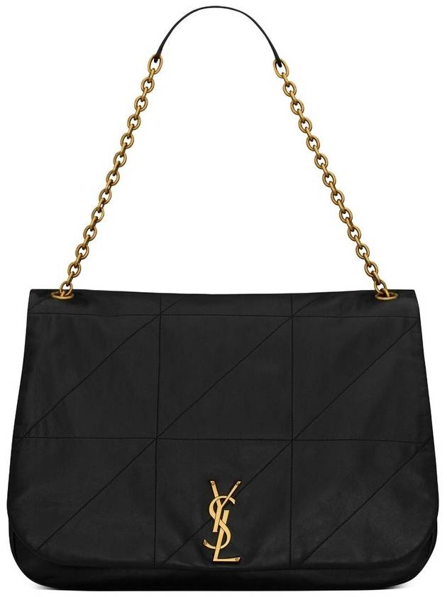 Jamie Logo Plaque Leather Shoulder Bag Black - SAINT LAURENT - BALAAN 2