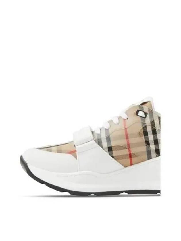 Ramsey Vintage Check Velcro Low Top Sneakers White Beige - BURBERRY - BALAAN 5