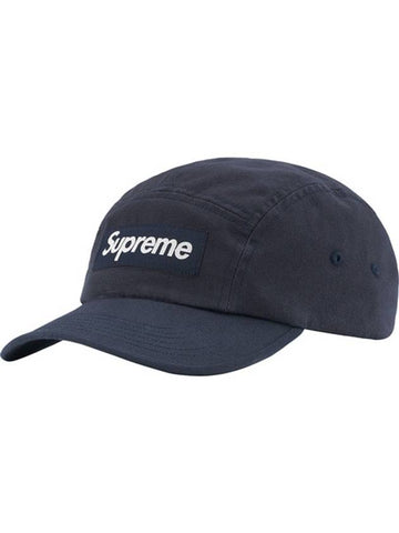 Washed Chino Twill Camp Cap Navy - SUPREME - BALAAN 1