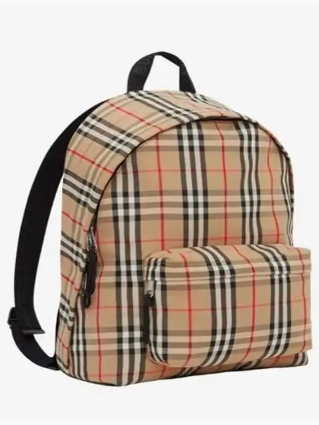 Vintage Check Motif Nylon Backpack Beige - BURBERRY - BALAAN 3