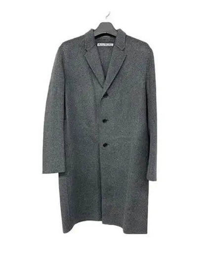 Wool Single Coat Dark Melange - ACNE STUDIOS - BALAAN 2