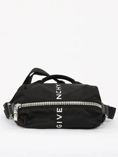 Logo G Zipper Nylon Belt Bag Black - GIVENCHY - BALAAN 2