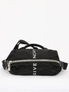 Logo G Zipper Nylon Belt Bag Black - GIVENCHY - BALAAN 3