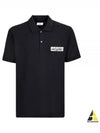 Logo Patch Short Sleeve Polo Shirt Black - ALEXANDER MCQUEEN - BALAAN 2