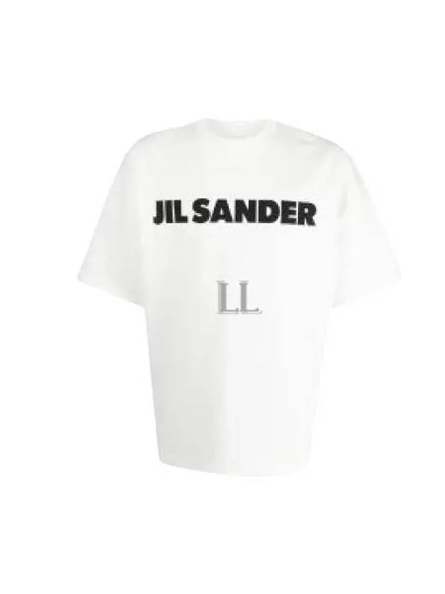 Men's Logo Cotton Short Sleeve T-Shirt White - JIL SANDER - BALAAN 2