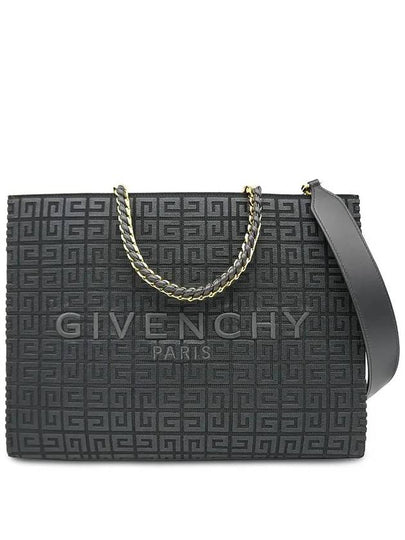 4G Fabric Medium Tote Bag Black - GIVENCHY - BALAAN 2