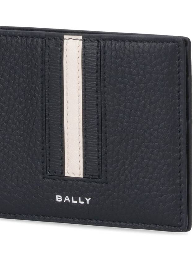 Logo Bifold Leather Half Wallet Black - BALLY - BALAAN 2