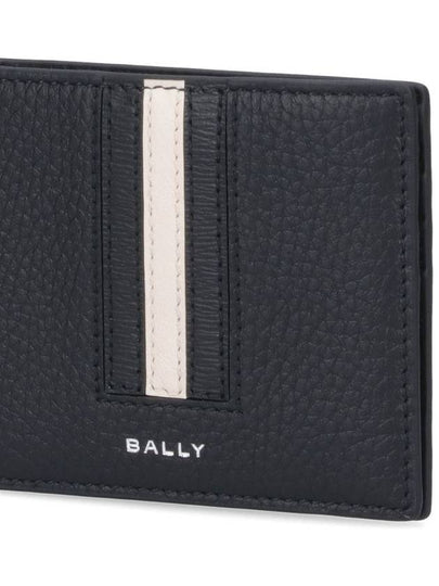 Logo Bifold Leather Half Wallet Black - BALLY - BALAAN 2