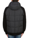 Men's padded zipup cardigan PMHYAK02 BLACK - PARAJUMPERS - BALAAN 5