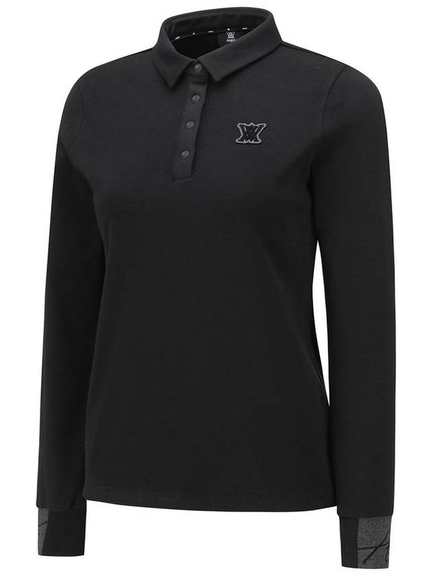 Official WOMEN NAP COLLAR LONG T SHIRT BK - ANEWGOLF - BALAAN 4