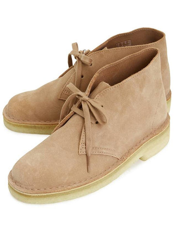 Suede Desert Middle Boots Beige - CLARKS - BALAAN 1