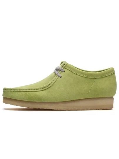 Wallabee Suede Loafers Pale Lime - CLARKS - BALAAN 2