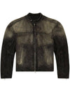 D-Mag S Cotton Denim Jacket Black - DIESEL - BALAAN 1