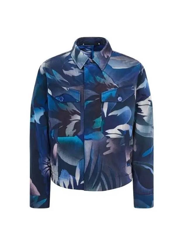 Double closure printed nylon jacket navy 271828 - PAUL SMITH - BALAAN 1