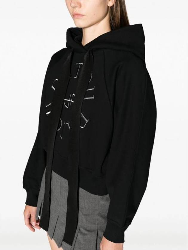 Medallion Organic Cotton Hoodie Black - PATOU - BALAAN 5