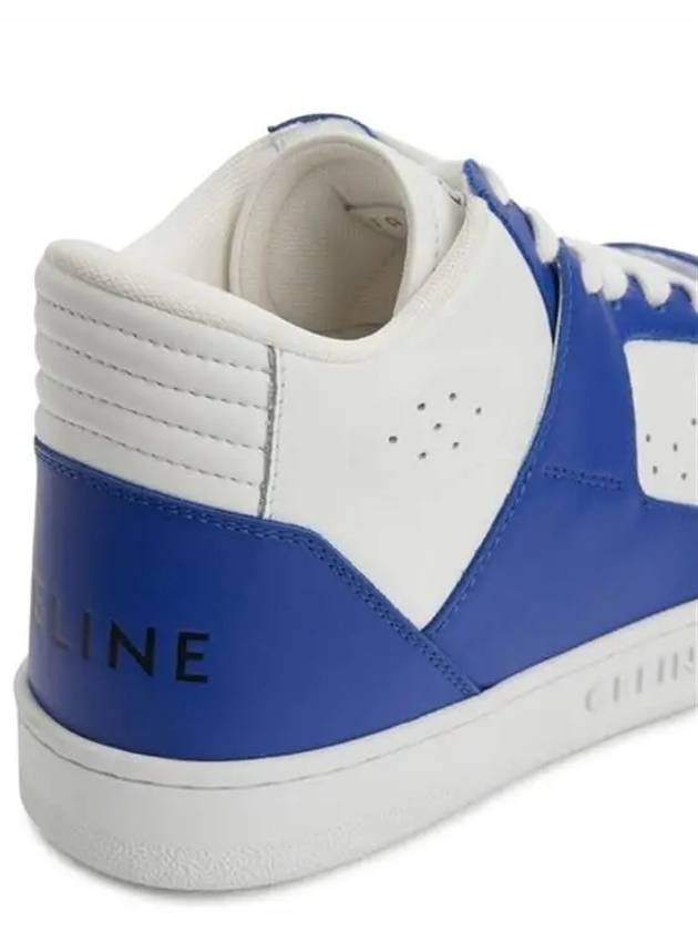 Velcro CT 02 Mid Top Sneakers Optic White Blue - CELINE - BALAAN 7