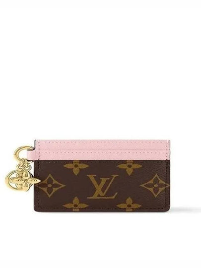 LV Charm Monogram Card Wallet Brown Pink - LOUIS VUITTON - BALAAN 2