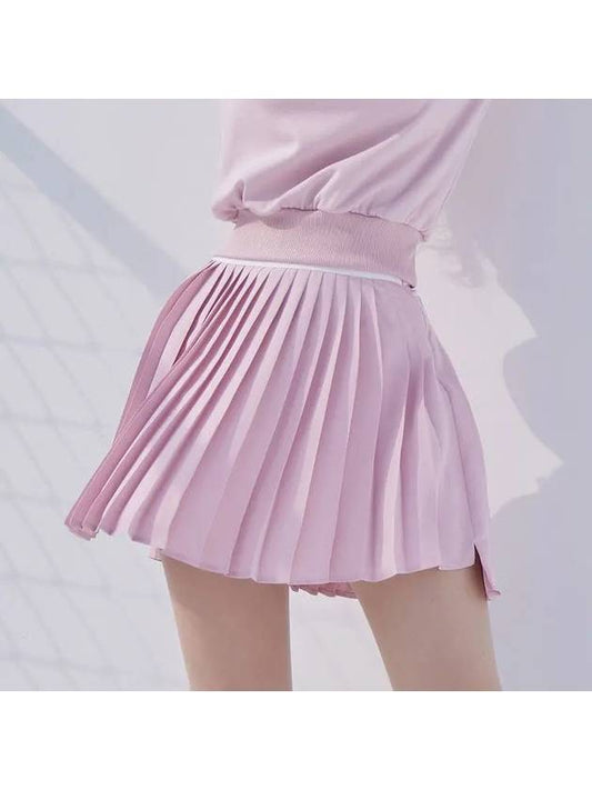 Golf Wear Uncut Chiffon Pleated Skirt Pink - J JANE - BALAAN 1