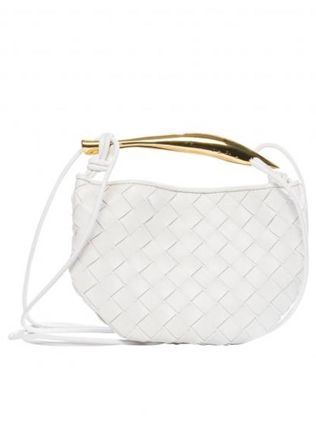 Sardin Intrecciato Mini Tote Bag White - BOTTEGA VENETA - BALAAN 2