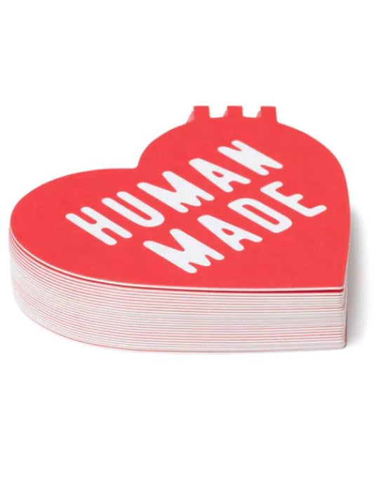 Human Made Logo Heart Paper Coaster Set Red - HUMAN MADE - BALAAN 2