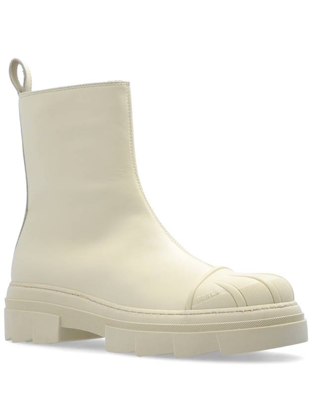 Furla Platform Ankle Boots, Women's, Cream - FURLA - BALAAN 4