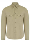 Perry 2 Pocket Slim Long Sleeve Shirt Aloe - J.LINDEBERG - BALAAN 2