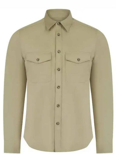 Perry 2 Pocket Slim Long Sleeve Shirt Aloe - J.LINDEBERG - BALAAN 2