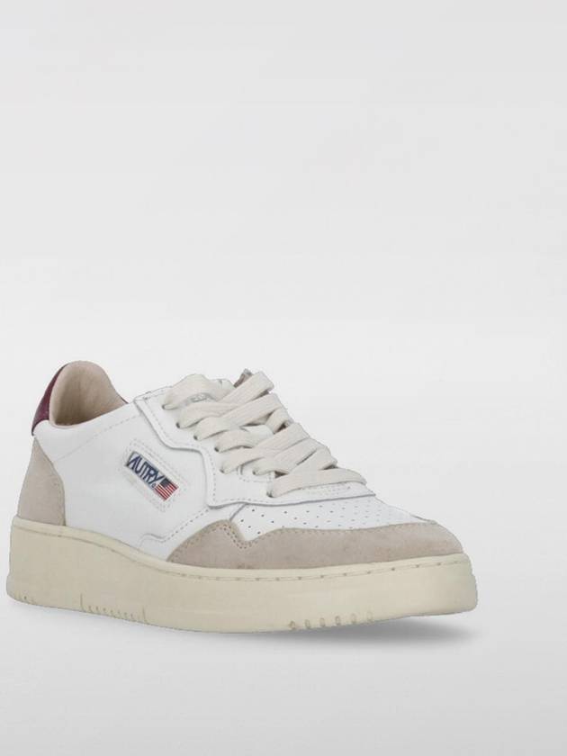 Medalist leather low top sneakers white fuchsia - AUTRY - BALAAN 3