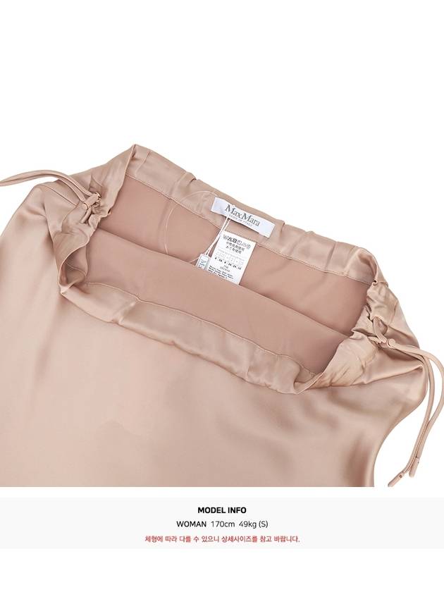 Editore Long H-Line Skirt Pink - MAX MARA - BALAAN 10