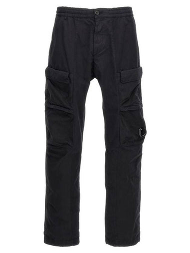 Microreps Regular Cargo Straight Pants Black - CP COMPANY - BALAAN 1