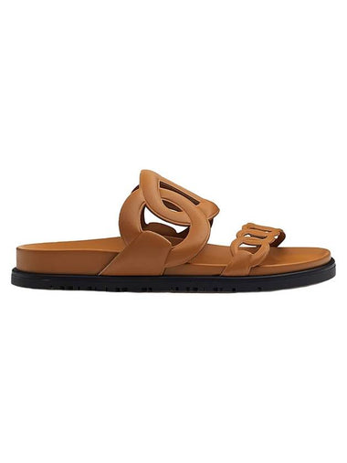 Extra Leather Sandals Brown - HERMES - BALAAN 1