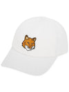 Men's Fox Head Embroidery White Ball Cap LM06103WW0087 WH - MAISON KITSUNE - BALAAN 3