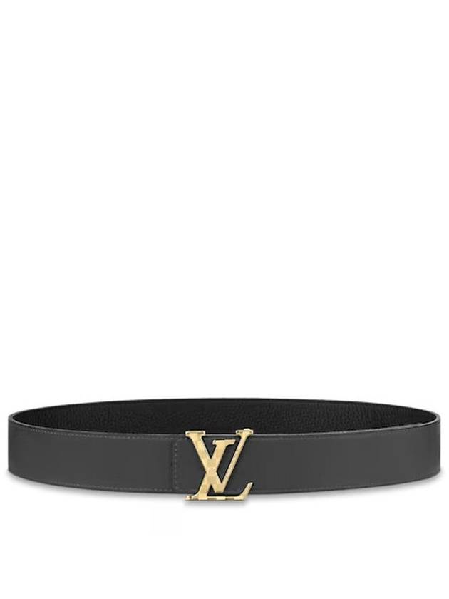 Men's Damier LV 40MM Reversible Leather Belt Black - LOUIS VUITTON - BALAAN 4